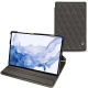 Lederschutzhülle Samsung Galaxy Tab S8 Ultra - Anthracite - Couture ( Pantone 424C ) 