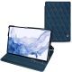 Custodia in pelle Samsung Galaxy Tab S8 Ultra - Blu mediterran - Couture
