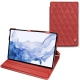 Housse cuir Samsung Galaxy Tab S8 Ultra - Cerise vintage - Couture