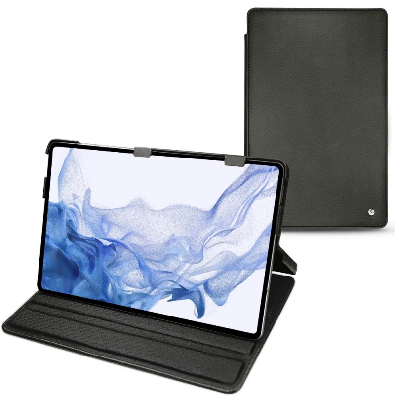 Samsung Galaxy Tab S8 Ultra leather case - Noir PU