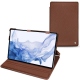 Samsung Galaxy Tab S8 Ultra leather case - Marron délicat