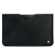 Samsung Galaxy Tab S8 Ultra leather pouch - Dark vintage ( Roughtcut - Black#5256 ) 