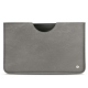 Samsung Galaxy Tab S8 Ultra leather pouch - Acier vintage ( Pantone 403C ) 