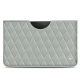 Samsung Galaxy Tab S8 Ultra leather pouch - Gris - Couture ( Nappa - Pantone W428C ) 