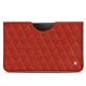 Samsung Galaxy Tab S8 Ultra leather pouch - Papaye - Couture ( Pantone 180C ) 