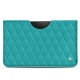 Samsung Galaxy Tab S8 Ultra leather pouch - Bleu fluo - Couture