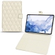 Lederschutzhülle Samsung Galaxy Tab S8 Ultra - Blanc - Couture ( Bologna - White ) 