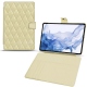 Housse cuir Samsung Galaxy Tab S8 Ultra - Beige - Couture ( Nappa - Pantone 7502C ) 