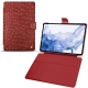 Samsung Galaxy Tab S8 Ultra leather case - Autruche ciliegia