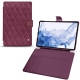 Housse cuir Samsung Galaxy Tab S8 Ultra - Prune vintage - Couture