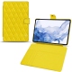 Samsung Galaxy Tab S8 Ultra leather case - Jaune fluo - Couture