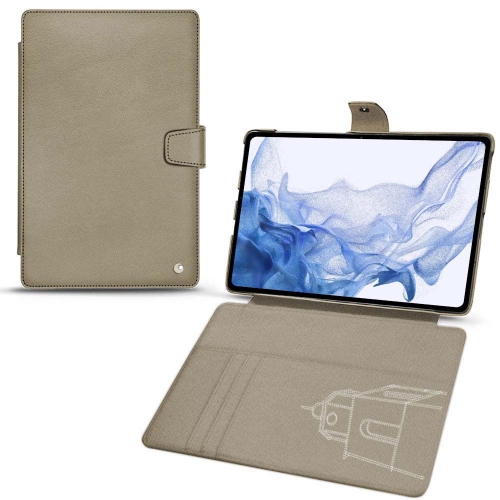 Galaxy Tab S8 Ultra用高級ケースDarboun sabla ( Pantone #BCB1A1 )