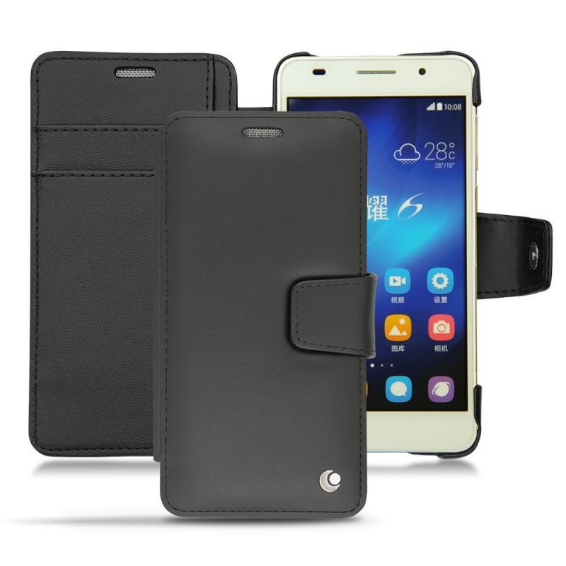 Capa em pele Huawei Honor 6 - Noir ( Nappa - Black ) 