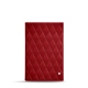 Porte factures - 14 x 10 cm - Rouge - Couture ( Nappa - Pantone 199C ) 