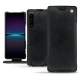 Housse cuir Sony Xperia 1 IV - Dark vintage ( Pantone #050505 ) 