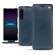 Capa em pele Sony Xperia 1 IV - Jean vintage ( Pantone #2f414f  ) 