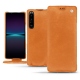 Sony Xperia 1 IV leather case - Mandarine vintage ( Pantone #d47231 ) 