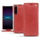 Sony Xperia 1 IV leather case - Cerise vintage ( Pantone #a6302e ) 