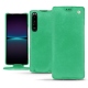 Capa em pele Sony Xperia 1 IV - Menthe vintage ( Pantone #37b375 ) 