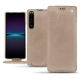 Lederschutzhülle Sony Xperia 1 IV - Taupe vintage ( Pantone #bda790 ) 
