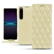 Capa em pele Sony Xperia 1 IV - Beige - Couture ( Nappa - Pantone #ceb888 ) 