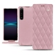 Housse cuir Sony Xperia 1 IV - Rose - Couture ( Nappa - Pantone #efbae1 ) 