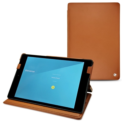 HTC Nexus 9 leather caseMarron ( Nappa - Pantone #8B4720 ) 