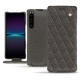 Funda de piel Sony Xperia 1 IV - Anthracite - Couture ( Pantone 424C ) 