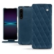 Custodia in pelle Sony Xperia 1 IV - Blu mediterran - Couture