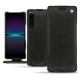 Sony Xperia 1 IV leather case - Negre poudro