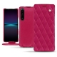 Sony Xperia 1 IV leather case - Rose fluo - Couture