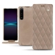 Housse cuir Sony Xperia 1 IV - Taupe vintage - Couture
