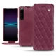 Capa em pele Sony Xperia 1 IV - Prune vintage - Couture