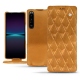 Sony Xperia 1 IV leather case - Or Maïa - Couture