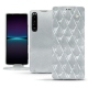 Housse cuir Sony Xperia 1 IV - Platinium - Couture