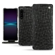 Lederschutzhülle Sony Xperia 1 IV - Autruche nero