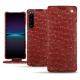 Housse cuir Sony Xperia 1 IV - Autruche ciliegia