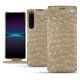 レザーケース Sony Xperia 1 IV - Autruche desert