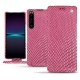 Sony Xperia 1 IV leather case - Serpent ciclamino