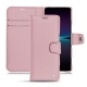 Housse cuir Sony Xperia 1 IV - Rose ( Nappa - Pantone #efbae1 ) 