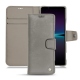 Capa em pele Sony Xperia 1 IV - Acier vintage ( Pantone #d85827b ) 