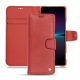 Funda de piel Sony Xperia 1 IV - Cerise vintage ( Pantone #a6302e ) 