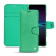 レザーケース Sony Xperia 1 IV - Menthe vintage ( Pantone #37b375 ) 