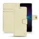 Housse cuir Sony Xperia 1 IV - Ivoire ( Sleek P C12 - White ) 