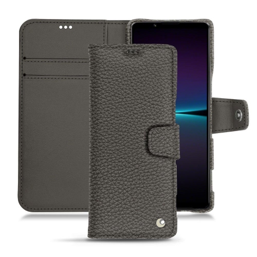 Funda de cuero personalizable para Sony Xperia 1 IVAnthracite ( Pantone #41403c ) 