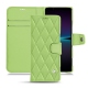 Capa em pele Sony Xperia 1 IV - Vert olive - Couture ( Nappa - Pantone #a7c58e ) 