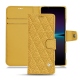 Housse cuir Sony Xperia 1 IV - Mimosa - Couture ( Pantone 141C ) 