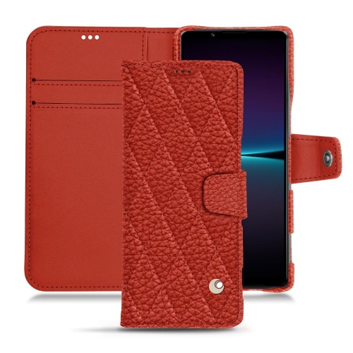 Customisable leather case for Sony Xperia 1 IVPapaye - Couture ( Pantone #b54317 ) 