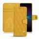 Sony Xperia 1 IV leather case - Jaune soulèu - Couture
