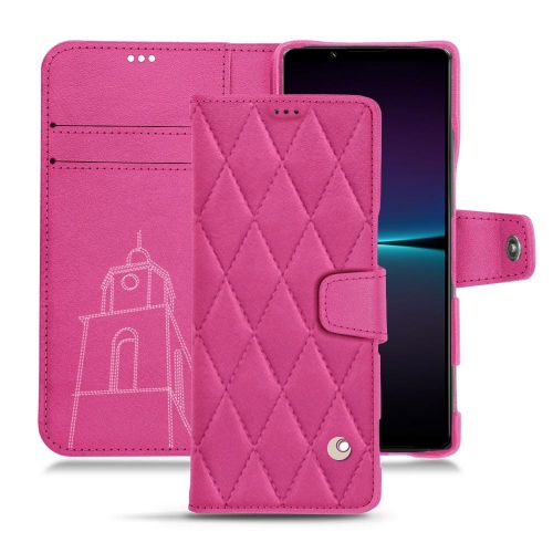 Custodia in pelle personalizzabile per Sony Xperia 1 IVRose BB - Couture ( Pantone #DB599F )
